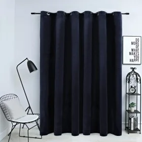 Blackout curtain with metal rings black velvet 290x245 cm by vidaXL, Curtains and curtains - Ref: Foro24-134491, Price: 60,83...