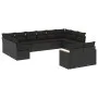 Gartensofa-Set 12-teilig mit schwarzen synthetischen Rattankissen von , Gartensets - Ref: Foro24-3226440, Preis: 740,70 €, Ra...