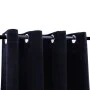 Verdunkelungsvorhang mit Metallringen, schwarzer Samt, 290 x 245 cm von vidaXL, Vorhänge und Gardinen - Ref: Foro24-134491, P...