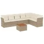 Garden sofa set with beige cushions 8 pcs PE rattan by , Garden sets - Ref: Foro24-3256009, Price: 533,68 €, Discount: %