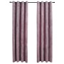 Verdunkelungsvorhänge Ringe 2 Stück altrosa Samt 140x175 cm von vidaXL, Vorhänge und Gardinen - Ref: Foro24-134520, Preis: 34...