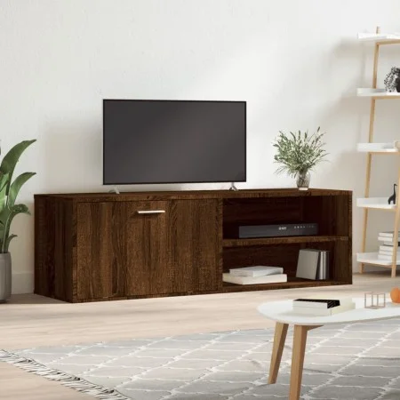 TV-Schrank aus braunem Eichenholzwerkstoff, 120 x 34 x 37 cm von , TV-Möbel - Ref: Foro24-833550, Preis: 54,87 €, Rabatt: %