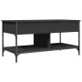 Couchtisch aus Holzwerkstoff und schwarzem Metall, 100 x 50 x 50 cm von , Couchtisch - Ref: Foro24-845366, Preis: 82,45 €, Ra...