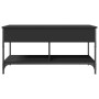 Mesa de centro madera de ingeniería y metal negro 100x50x50 cm de , Mesas de centro - Ref: Foro24-845366, Precio: 83,96 €, De...