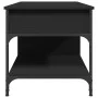 Couchtisch aus Holzwerkstoff und schwarzem Metall, 100 x 50 x 50 cm von , Couchtisch - Ref: Foro24-845366, Preis: 82,45 €, Ra...