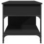Mesa de centro madera de ingeniería y metal negro 100x50x50 cm de , Mesas de centro - Ref: Foro24-845366, Precio: 83,96 €, De...
