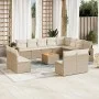 Garden sofa set with cushions 13 pieces beige synthetic rattan by , Garden sets - Ref: Foro24-3257143, Price: 893,72 €, Disco...