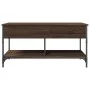 Brown metal engineered wood coffee table 100x50x50 cm by , Coffee table - Ref: Foro24-845370, Price: 82,70 €, Discount: %