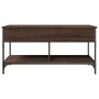 Mesa de centro madera ingeniería metal marrón 100x50x50 cm de , Mesas de centro - Ref: Foro24-845370, Precio: 83,70 €, Descue...
