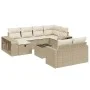 11-teiliges Gartensofa-Set mit beigen synthetischen Rattankissen von , Gartensets - Ref: Foro24-3266248, Preis: 670,16 €, Rab...