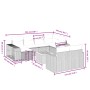 11-teiliges Gartensofa-Set und schwarze synthetische Rattankissen von , Gartensets - Ref: Foro24-3266255, Preis: 613,70 €, Ra...