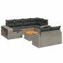 11-piece garden sofa set and gray synthetic rattan cushions by , Garden sets - Ref: Foro24-3266260, Price: 581,60 €, Discount: %