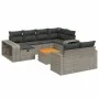 11-piece garden sofa set and gray synthetic rattan cushions by , Garden sets - Ref: Foro24-3266260, Price: 580,47 €, Discount: %