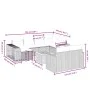 11-piece garden sofa set and gray synthetic rattan cushions by , Garden sets - Ref: Foro24-3266260, Price: 580,47 €, Discount: %
