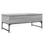 Mesa de centro madera ingeniería metal gris Sonoma 100x50x40 cm de , Mesas de centro - Ref: Foro24-845379, Precio: 78,64 €, D...
