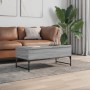 Sonoma gray metal engineered wood coffee table 100x50x40 cm by , Coffee table - Ref: Foro24-845379, Price: 79,58 €, Discount: %