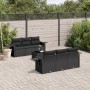 Set de comedor de jardín 7 pzas y cojines ratán sintético negro de , Conjuntos de jardín - Ref: Foro24-3219904, Precio: 460,0...