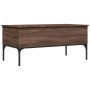 Couchtisch aus braunem Eichenholz-Metallwerkstoff, 100 x 50 x 45 cm von , Couchtisch - Ref: Foro24-845415, Preis: 66,37 €, Ra...