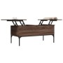 Couchtisch aus braunem Eichenholz-Metallwerkstoff, 100 x 50 x 45 cm von , Couchtisch - Ref: Foro24-845415, Preis: 66,37 €, Ra...