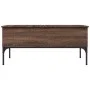 Brown oak metal engineered wood coffee table 100x50x45cm by , Coffee table - Ref: Foro24-845415, Price: 65,57 €, Discount: %