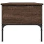 Brown oak metal engineered wood coffee table 100x50x45cm by , Coffee table - Ref: Foro24-845415, Price: 65,57 €, Discount: %