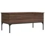 Brown oak metal engineered wood coffee table 100x50x45cm by , Coffee table - Ref: Foro24-845415, Price: 65,57 €, Discount: %