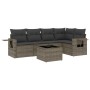 Set de muebles de jardín 6 pzas y cojines ratán sintético gris de , Conjuntos de jardín - Ref: Foro24-3220139, Precio: 370,50...