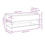 Couchtisch aus Holzwerkstoff, Metall, Raucheiche, 100 x 50 x 45 cm von , Couchtisch - Ref: Foro24-845398, Preis: 71,14 €, Rab...