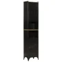 Badezimmerschrank aus Eisen und massivem Mangoholz, 40 x 27 x 180 cm von , Badezimmerwaschtische - Ref: Foro24-3217108, Preis...