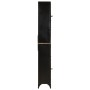 Badezimmerschrank aus Eisen und massivem Mangoholz, 40 x 27 x 180 cm von , Badezimmerwaschtische - Ref: Foro24-3217108, Preis...