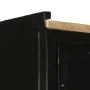Badezimmerschrank aus Eisen und massivem Mangoholz, 40 x 27 x 180 cm von , Badezimmerwaschtische - Ref: Foro24-3217108, Preis...