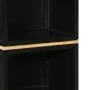 Badezimmerschrank aus Eisen und massivem Mangoholz, 40 x 27 x 180 cm von , Badezimmerwaschtische - Ref: Foro24-3217108, Preis...