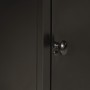 Mueble de baño hierro y madera maciza de mango 40x27x180 cm
