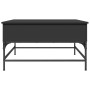 Mesa de centro madera de ingeniería y metal negro 80x80x45 cm de , Mesas de centro - Ref: Foro24-845401, Precio: 82,69 €