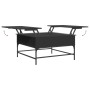 Couchtisch aus Holzwerkstoff und schwarzem Metall, 80 x 80 x 45 cm von , Couchtisch - Ref: Foro24-845401, Preis: 82,78 €, Rab...
