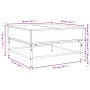 Couchtisch aus Holzwerkstoff und schwarzem Metall, 80 x 80 x 45 cm von , Couchtisch - Ref: Foro24-845401, Preis: 82,78 €, Rab...