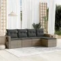 Garden sofa set with cushions 5 pieces gray synthetic rattan by , Garden sets - Ref: Foro24-3220089, Price: 291,63 €, Discoun...