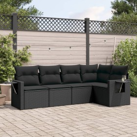 5-piece garden furniture set and black synthetic rattan cushions by , Garden sets - Ref: Foro24-3220124, Price: 345,25 €, Dis...