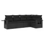5-piece garden furniture set and black synthetic rattan cushions by , Garden sets - Ref: Foro24-3220124, Price: 358,83 €, Dis...