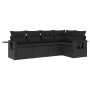 5-teiliges Gartenmöbel-Set und schwarze synthetische Rattankissen von , Gartensets - Ref: Foro24-3220124, Preis: 345,25 €, Ra...