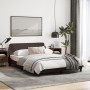 Bed frame with headboard in brown fabric 140x200 cm by , Beds and slatted bases - Ref: Foro24-373188, Price: 146,28 €, Discou...