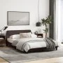 Bed frame with headboard in brown fabric 140x200 cm by , Beds and slatted bases - Ref: Foro24-373188, Price: 142,83 €, Discou...