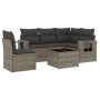 6-teiliges Gartenmöbel-Set und graue synthetische Rattankissen von , Gartensets - Ref: Foro24-3220179, Preis: 370,50 €, Rabat...
