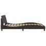 Bed frame with headboard in brown fabric 140x200 cm by , Beds and slatted bases - Ref: Foro24-373188, Price: 142,83 €, Discou...