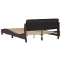 Bed frame with headboard in brown fabric 140x200 cm by , Beds and slatted bases - Ref: Foro24-373188, Price: 142,83 €, Discou...