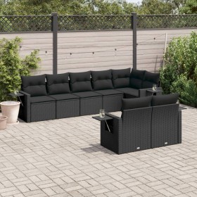 8-piece garden sofa set and black synthetic rattan cushions by , Garden sets - Ref: Foro24-3220414, Price: 553,78 €, Discount: %