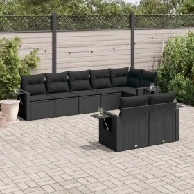 8-piece garden sofa set and black synthetic rattan cushions by , Garden sets - Ref: Foro24-3220414, Price: 600,96 €, Discount: %
