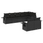 8-teiliges Gartensofa-Set und schwarze synthetische Rattankissen von , Gartensets - Ref: Foro24-3220414, Preis: 554,29 €, Rab...