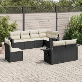 8-piece garden sofa set and black synthetic rattan cushions by , Garden sets - Ref: Foro24-3220435, Price: 520,43 €, Discount: %