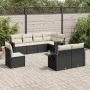 8-piece garden sofa set and black synthetic rattan cushions by , Garden sets - Ref: Foro24-3220435, Price: 520,43 €, Discount: %